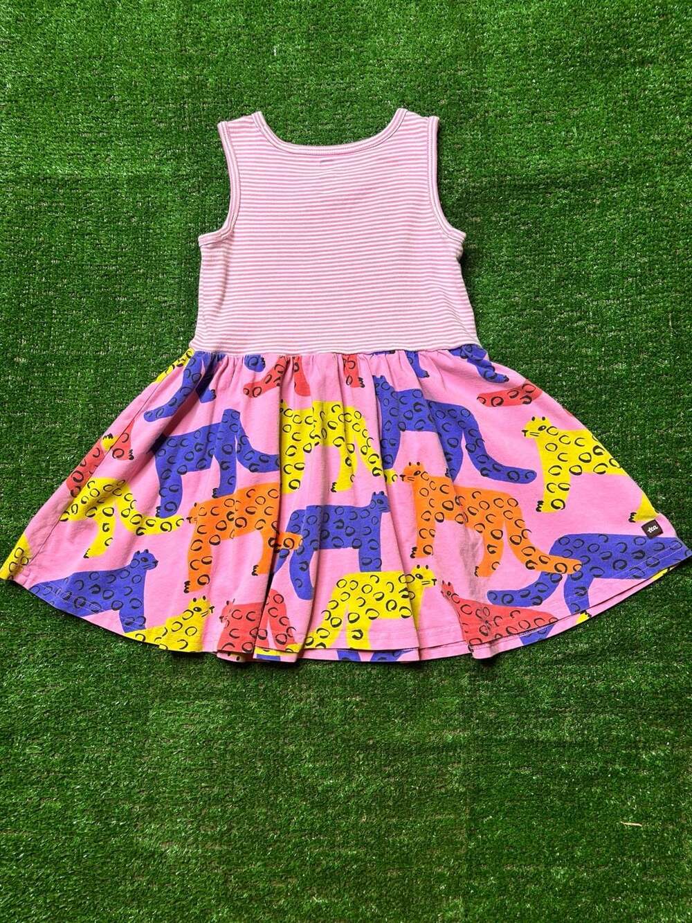 Tea Collection Bright Jaguars Print Tank Dress Size 4